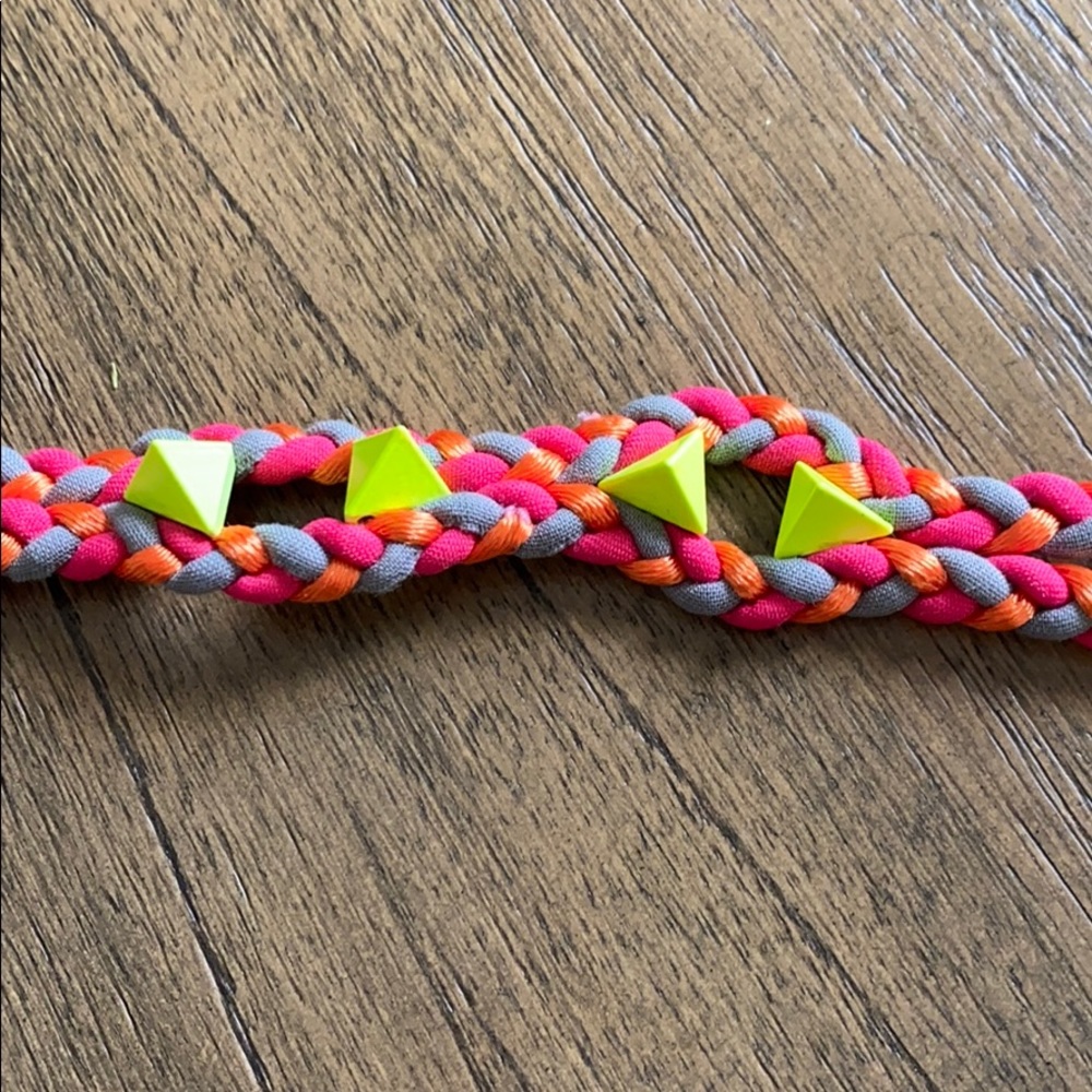 Neon Studded Rope Bracelet - Picture 2 of 4
